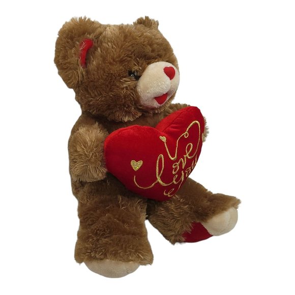 Dan Dee 2019 Sweetheart Teddy Bear Plush 18" Stuffed Animal Toy I Love You Heart - Picture 3 of 11